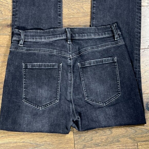 CABI Button Fly Straight Jeans Vintage Black Sz 4 #4149 EUC - Picture 5 of 7